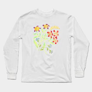 Midnight Meadow Floral Long Sleeve T-Shirt